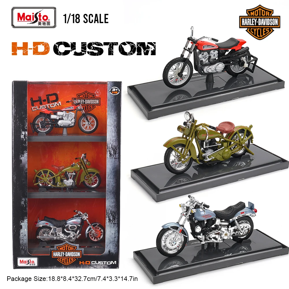 Maisto 1:18 Harley Davidson moto 1953 74FL 2011 XR1200X classique 3-en-1 offre spéciale alliage moto modèle jouet voiture série
