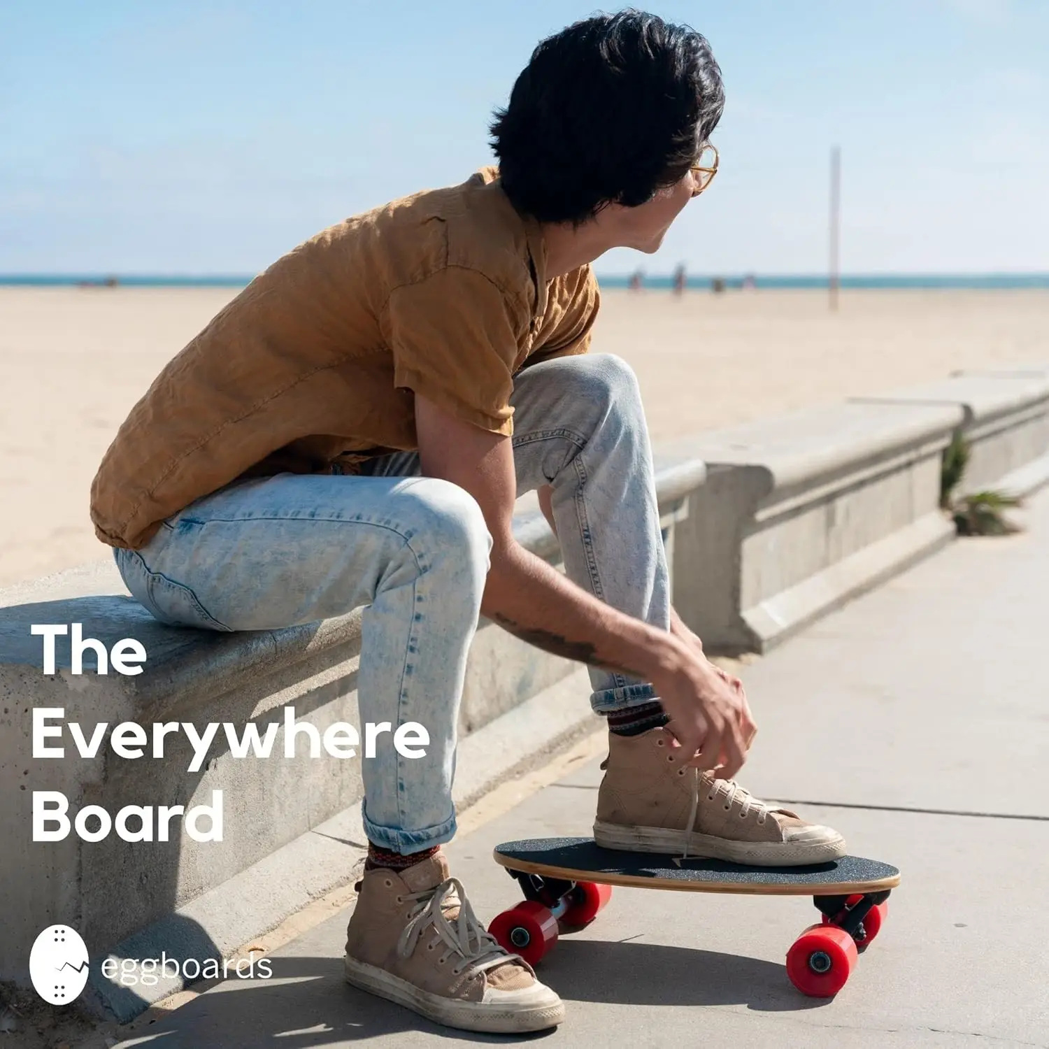 Portable Bamboo Mini Longboard for Adults - Smooth Ride, Easy Carry, Perfect for Beginners & Experienced Riders