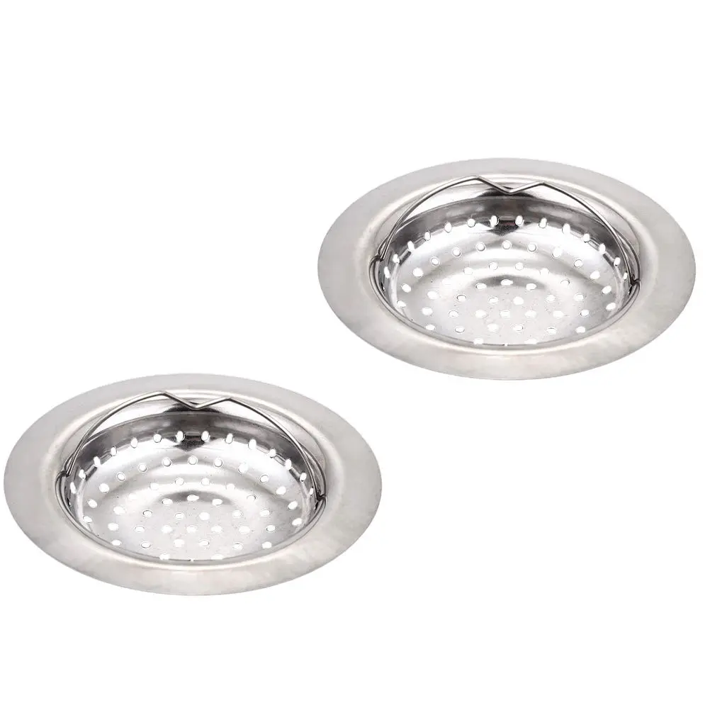 

2Pcs Stainless Steel Sink Drain Strainers Mesh Filters Kitchen Filter Net Waste Stopper Anti-Clogging for Home Sink Sewer