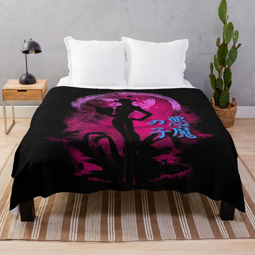 

Devil Child Robin Throw Blanket Furrys manga Beach Blankets