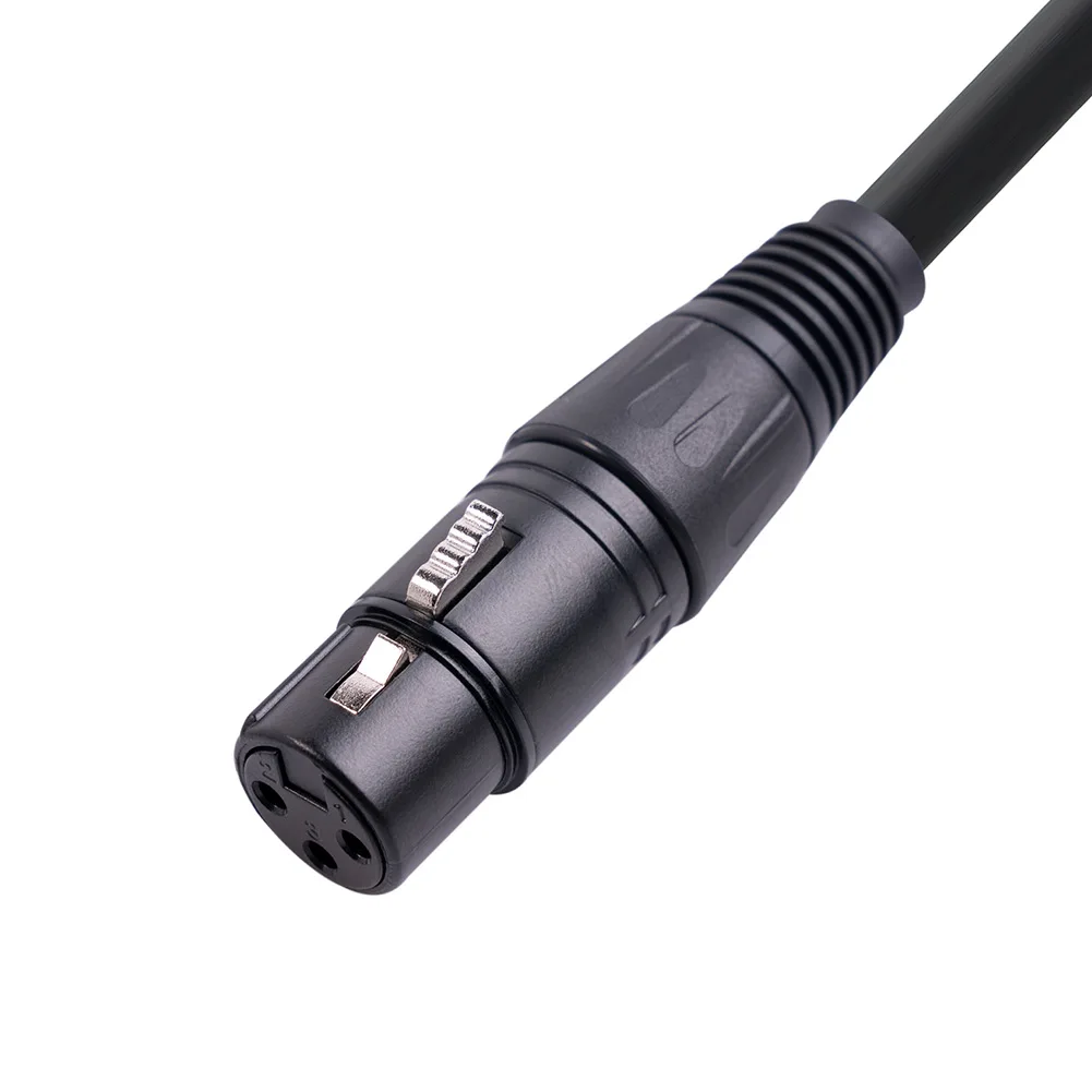 Thick Cable and Sturdy Connector Shell 3 Pin XLR Male to Dual Female Audio Y Splitter Mic Cord Line Cable Adaptor