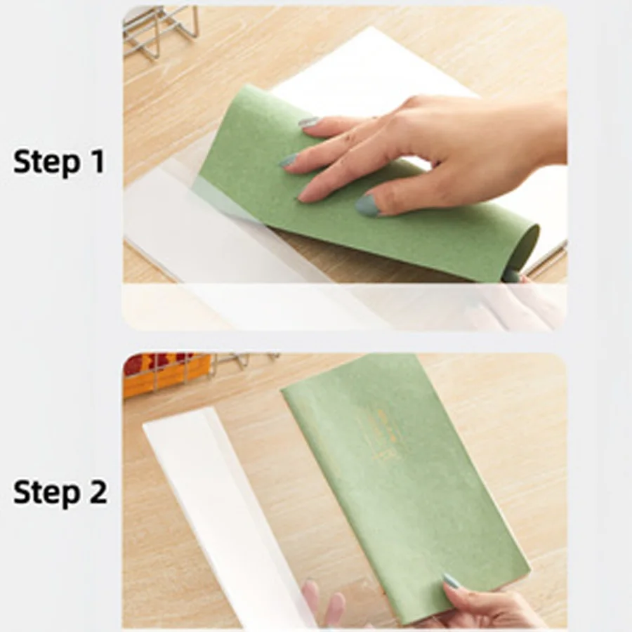 1pc A6/B7 Book Cover Shell, Certificate/Notebook Cover, Dirt/Scratch Resistant, Transparent, Clear and Simple image 2
