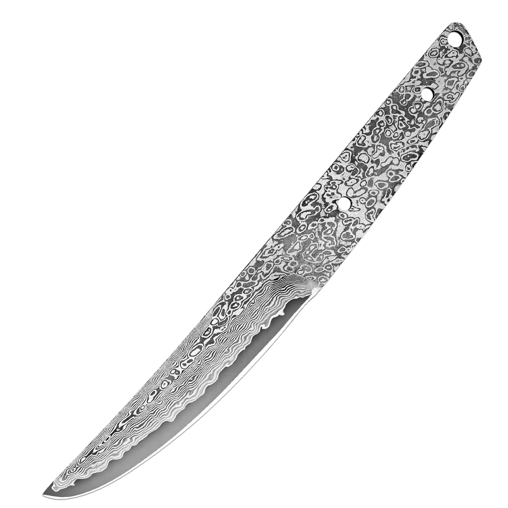 Volle Tang Damaskus Stahl Klinge Blank Handgemachte DIY Messer Machen Scharfe Gerade Klinge Blank Wärmebehandelt Hohe Härte Messer