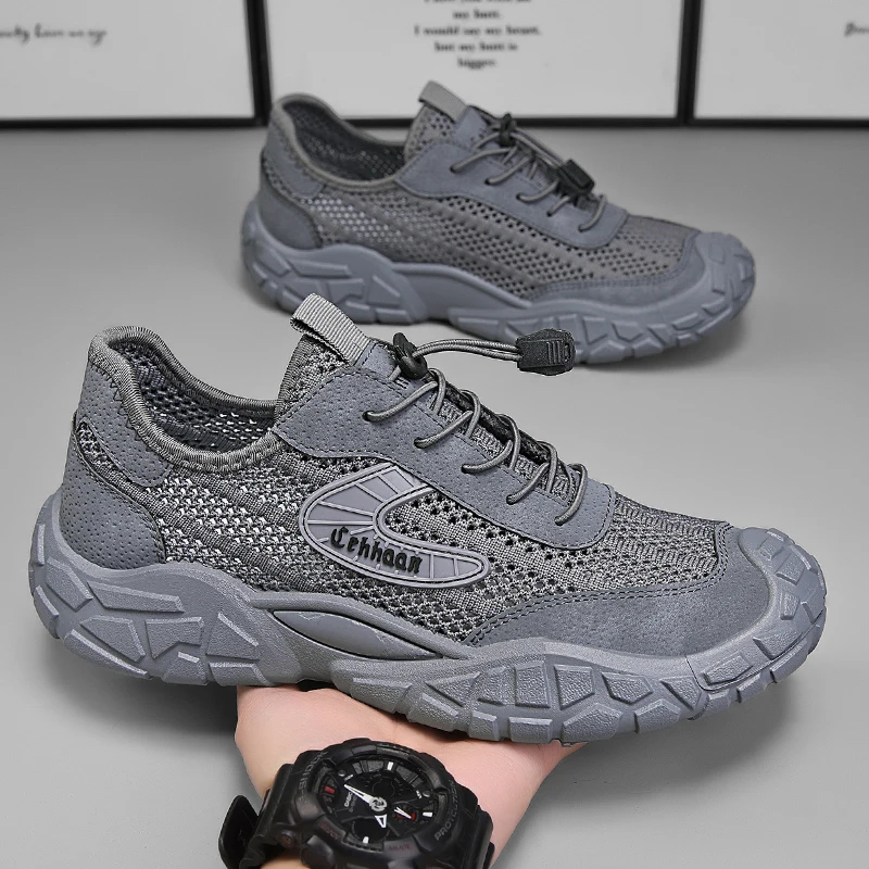 

2025ManShoes, модные мужские кроссовки, легкие, мягкие, удобные, дышащие, нескользящие туфли на плоской сетке, уличная повседневная спортивная обувь