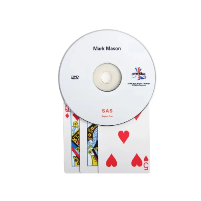 

SAS Signed and Sandwiched Card Trick by Mark Mason Close-Up Magic Gimmick, Funny Magician Illusion Stage & Street Card Props