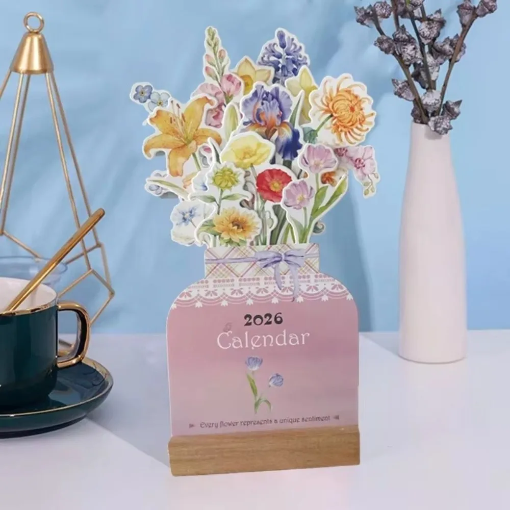 

Деревянная основа, настольный календарь с кровавыми цветами, съемная основа, цветочная тема, цветочный настольный календарь, сделай сам, дисплей даты
