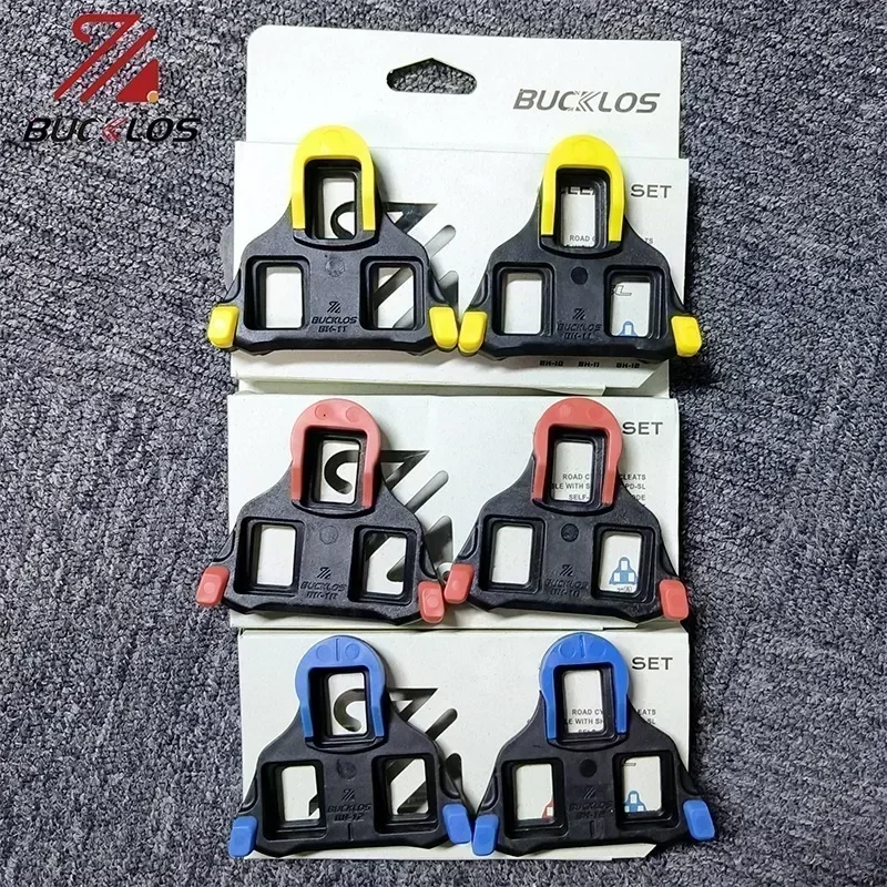 

BUCKLOS Bike Pedal Cleat Set 0/2/6 Degree for SPD-SL for SH10 SH11 SH12 Lock Pedal Cleats Cover Road Bike Lock Pedal Bike Parts