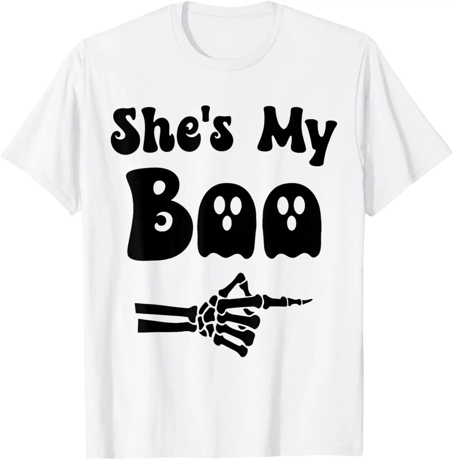 She_s My Boo Matching Halloween Pajama Couples He_s My Boo T-Shirt