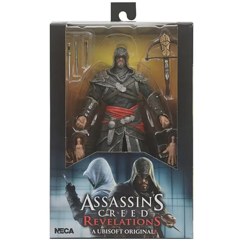 

Spot Goods Revelations Ezio Auditore The Mentor Master Assassin Black Outfit 7 Inch Boxed Collectible Action Figure Gift