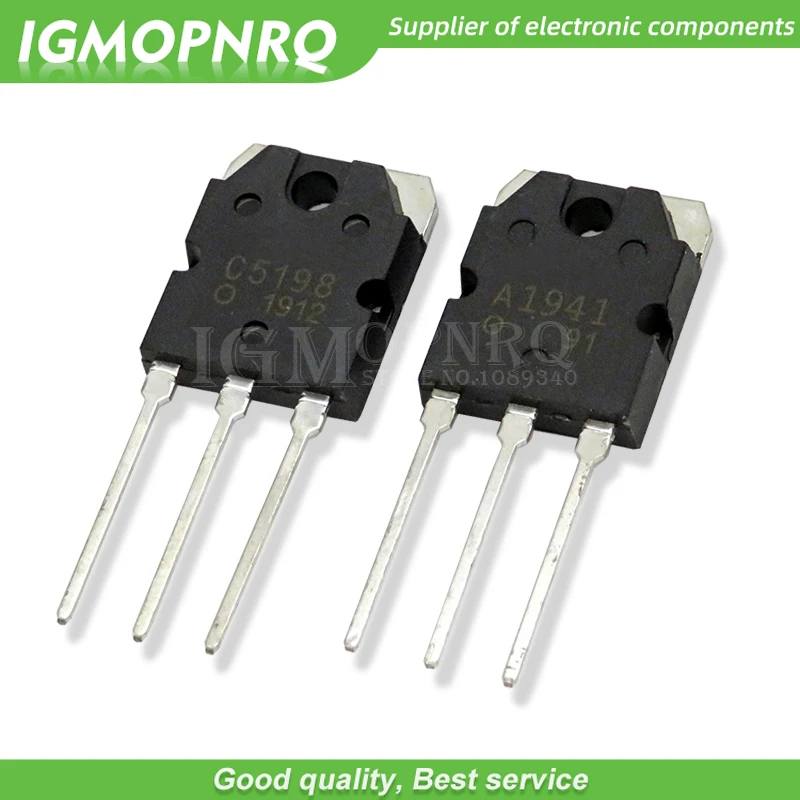 10pcs/lot 2SA1941 2SC5198 2SD1047 TO-3P 2SB817 A1941 C5198 D1047 B817 TRANSISTORS