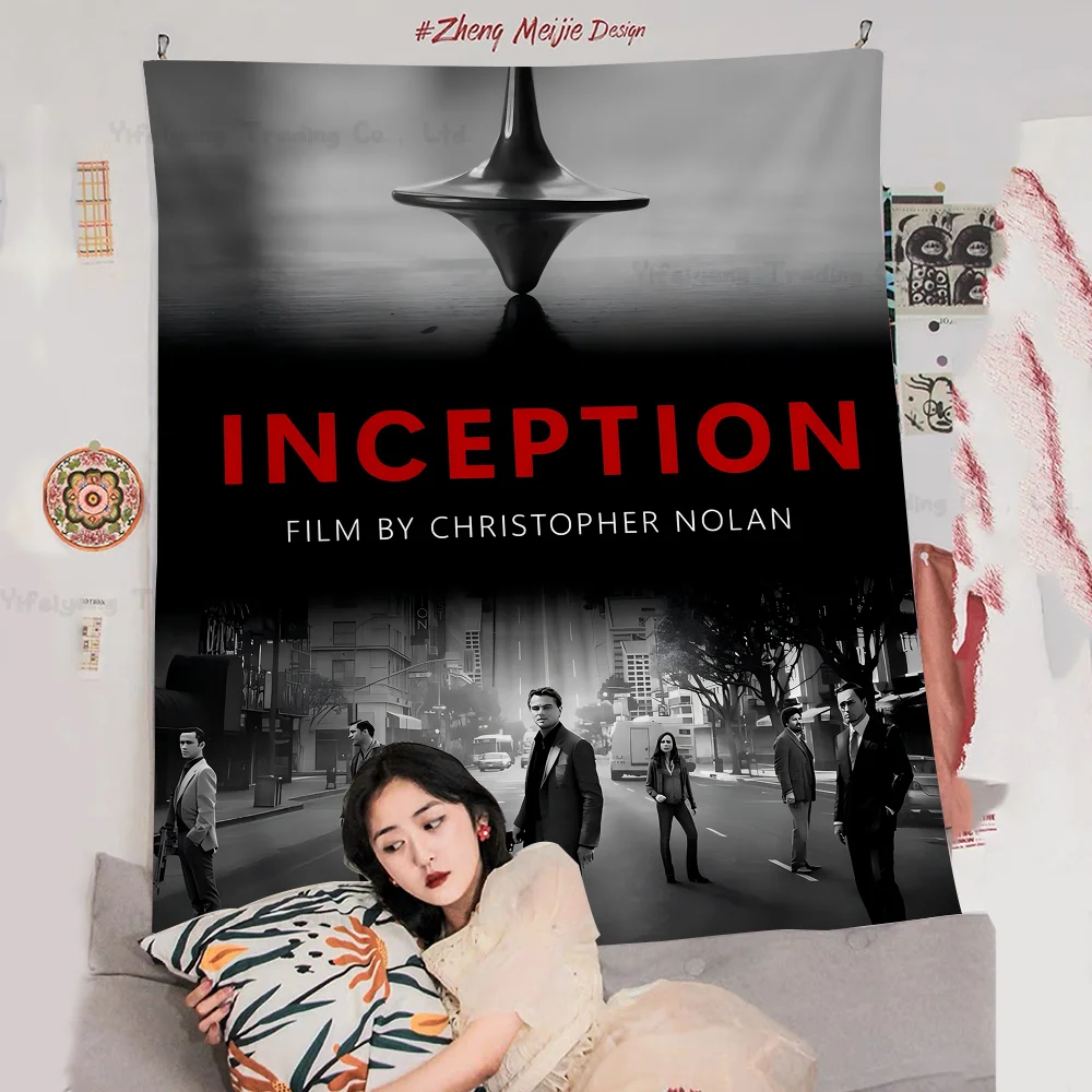 

Movie Director Nolan's Works Inception Printed Large Wall Tapestry Hanging Tarot Hippie Wall Rugs Dorm Home Decor