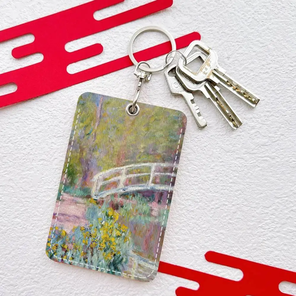 

Моне Абстрактное Пейзажное Искусство Банковская Карта, Самая, Автобус Держатель Карты Брелок Брелок Для Ключей Доступ к Дверям Чехол Для Идентификационной Карты Брелок Доступ