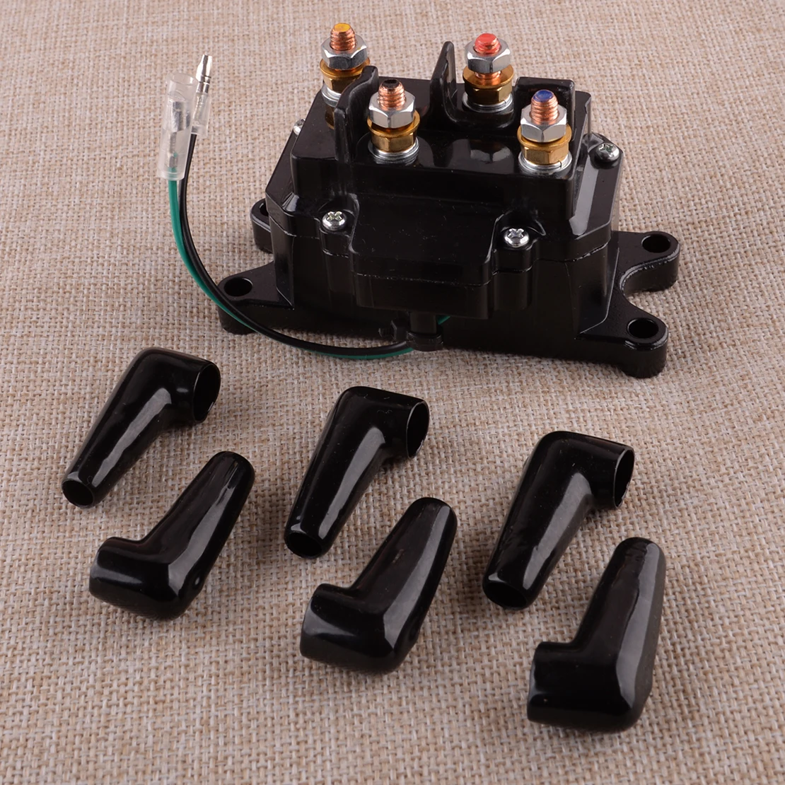 Universal Solenoid Relay Contactor Winch Switch 12V 250A For Motorcycle UTV ATV Double Conversion Type New