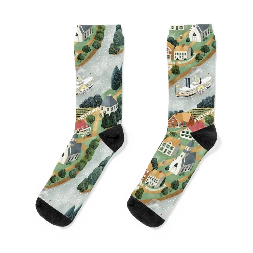 

Mississippi Tales Socks Men's basketball retro cartoon Socks Male Women's Run new in's cartoon Boy Child Socks Women's