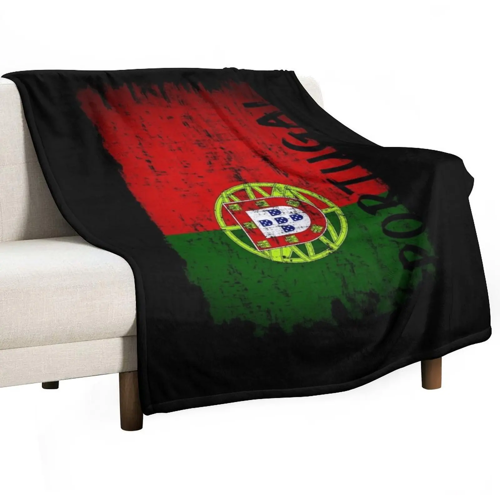 

Portugal - Put up the Flag! Throw Blanket Plaid Luxury Decorative Sofas Blankets