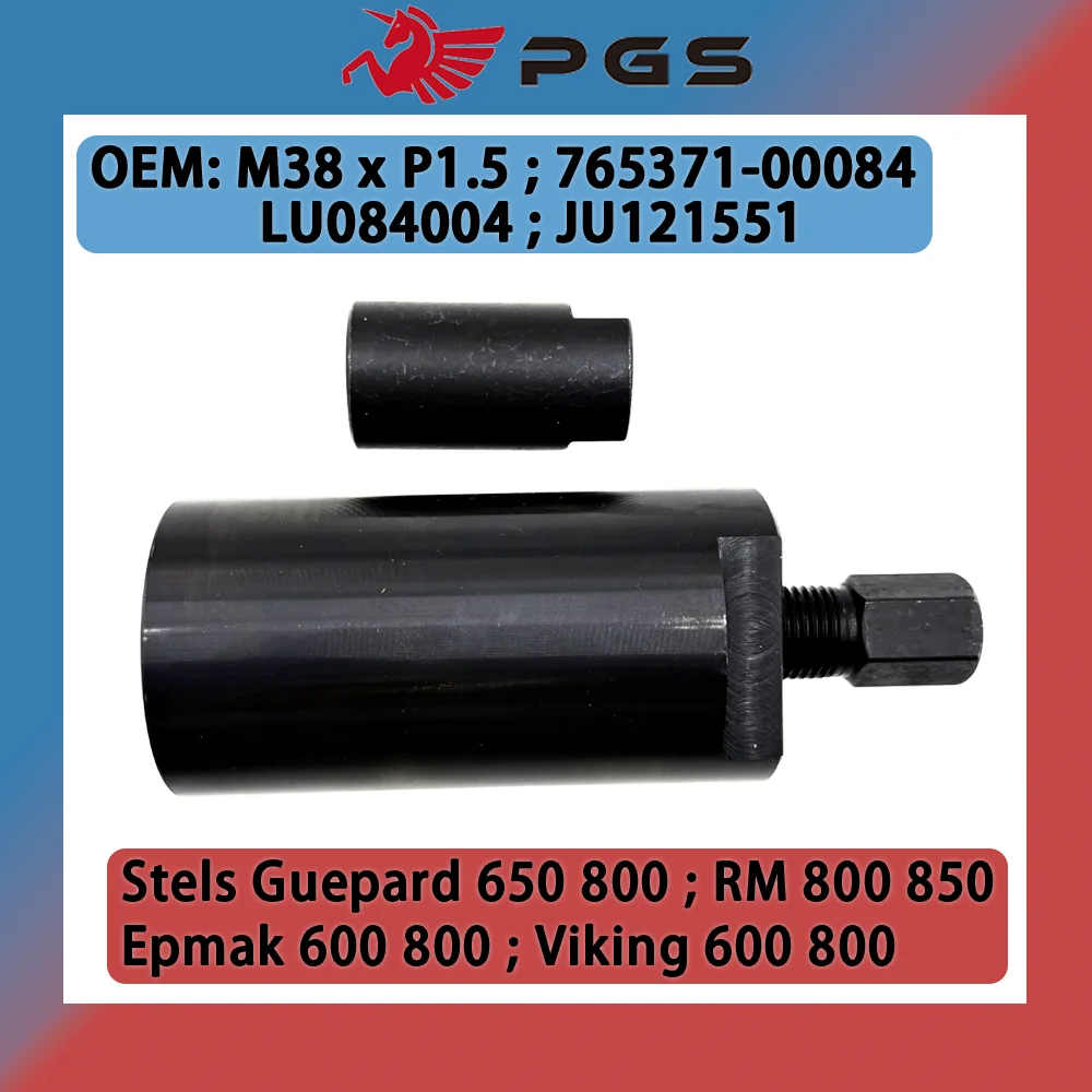 

38mm left thread M38 Flywheel Magnet Rotor Puller Removal For Stels Guepard 650 850 Wolverine Viking 800 765371-00084 LU084004