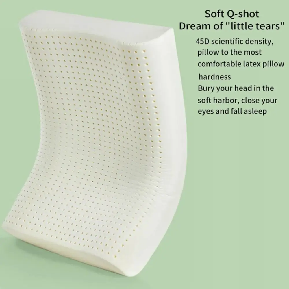 New Natural Latex Latex Pillow Neck Shoulder Pain Relief White Memory Foam Pillow Sleeping Pillow Children
