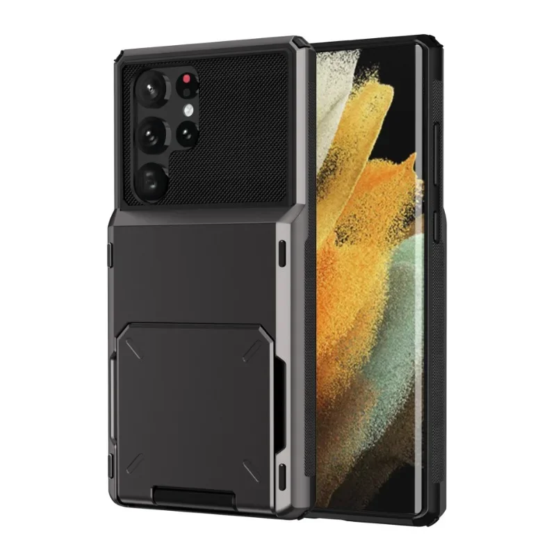 Flip Wallet mit Kartenhalter Handyhülle für Samsung Galaxy S24 S23 Ultra S22 S21 Plus A14 A34 A54 A24 A05S A15 A25 A35 A55 Cover
