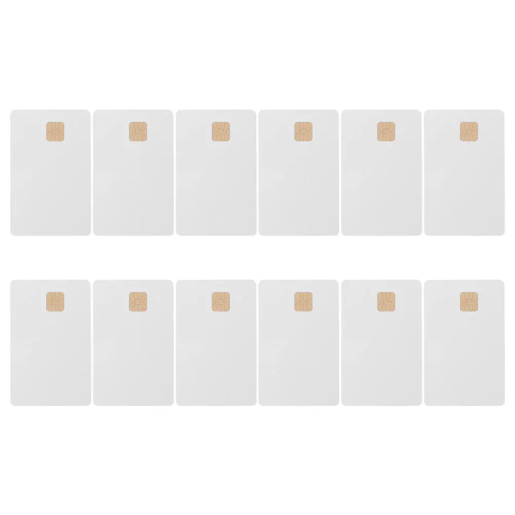 12 pezzi di carta IC in PVC vuoto sistema di controllo accessi intelligente tag chiave hotel aziendale carte bianche con chip
