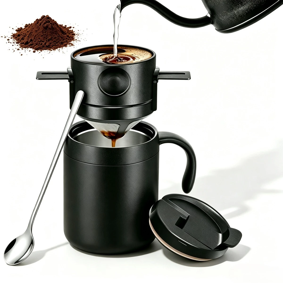Coffee Tea Uses - 350/550ml Paslanmaz Çelik Kahve Kupası, Yalıtımlı