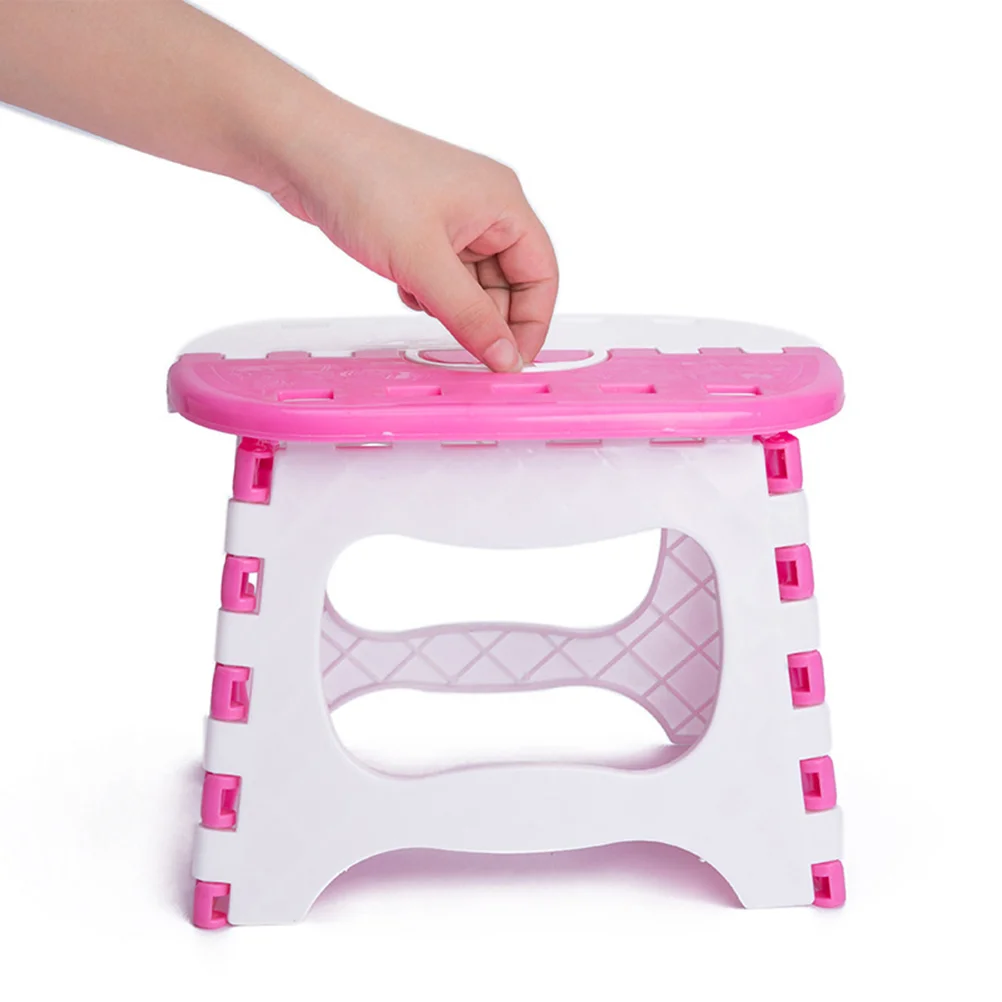 Taburete plegable de plástico para niños, taburete portátil para el Hogar, baño, jardín, cocina, sala de estar