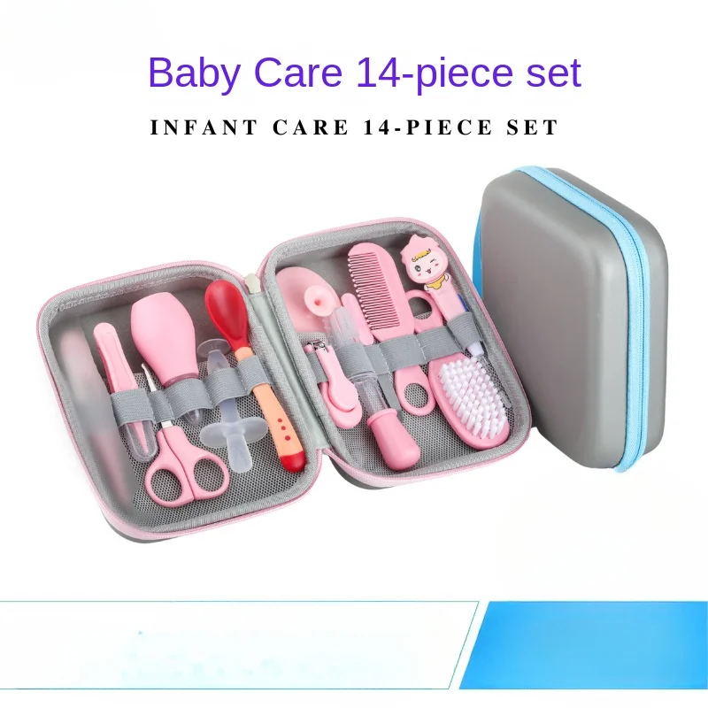 Baby Care Set Baby Nasal Inhaler Nail Clippers Set Daily Cleaning Supplies for Mother and Baby