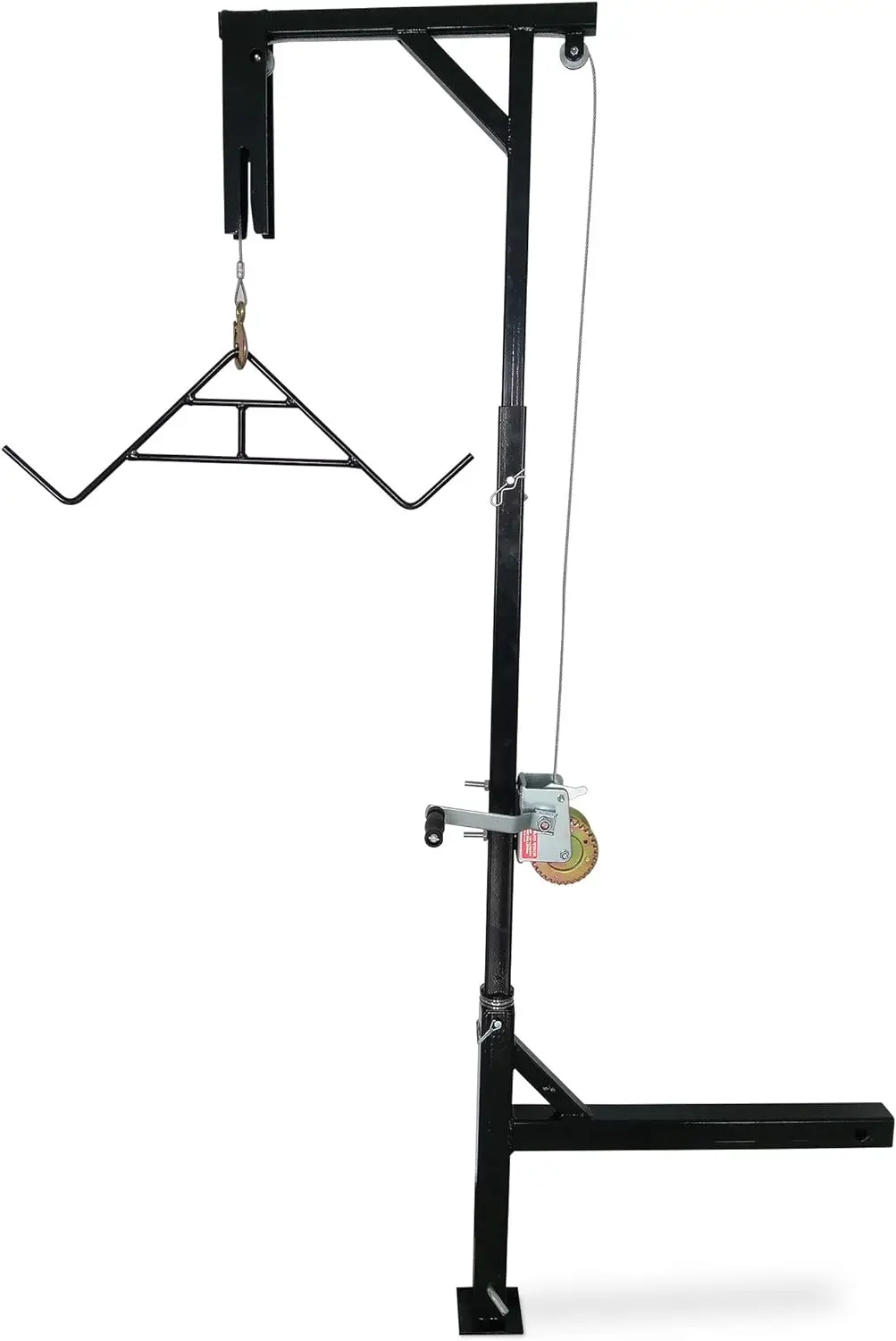 

HME Truck Hitch Game Hunting Hoist - Complete Kit (Includes Winch/Gambrel for Skinning or Cleaning game) | 400 lb Capacity