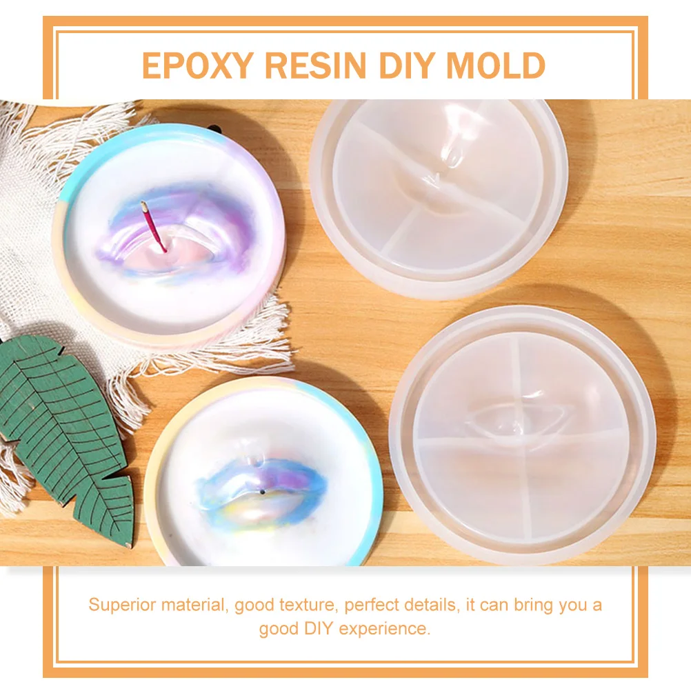 

2 Pcs Aromatherapy Silicone Mold Handicraft Mould Tray Epoxy for DIY Flexible Molds Resin Ornament Crafts