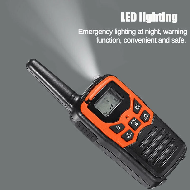 2 قطعة يده لاسلكي تخاطب راديو 22 قنوات مجموعة 10 كجم Uhf 400-470 Mhz ثنائي النطاق طويل المدى الاتصالات جهاز الإرسال والاستقبال