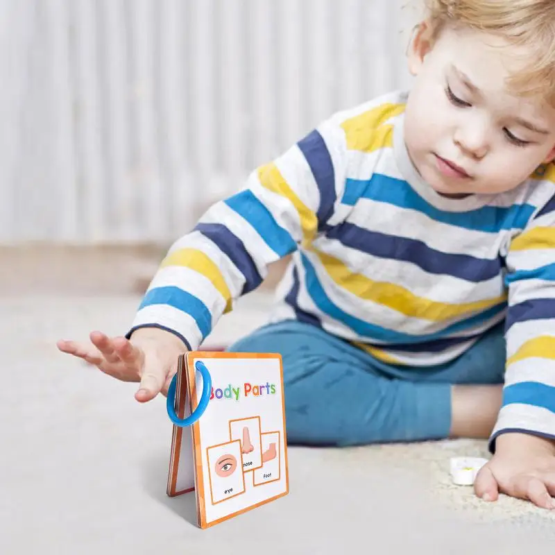 Body Parts Flash Cards English Pocket Card 15Pieces Body Parts Flash Card Vocabulary Words Flashcard Educational Learning