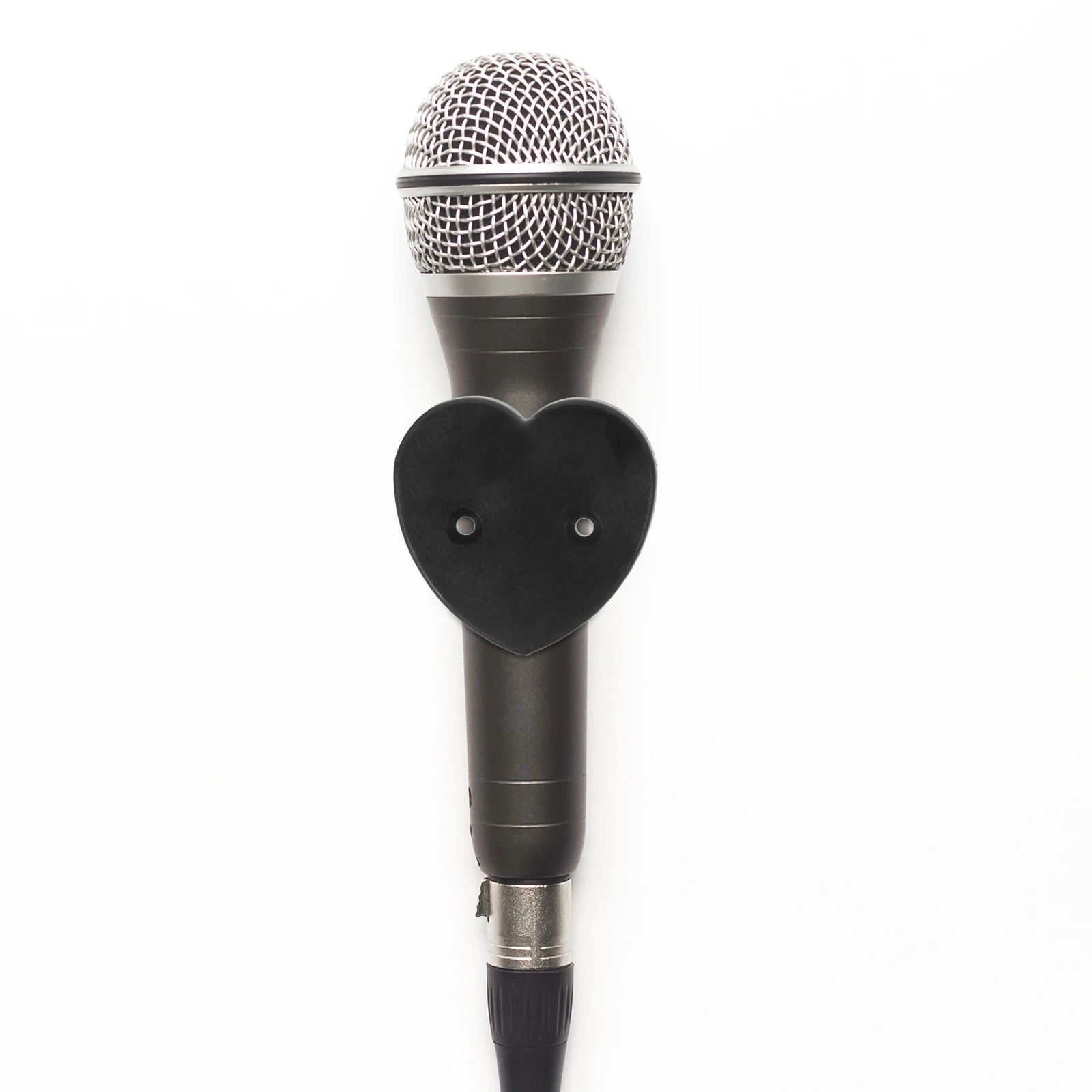

3 Pcs Heart-shaped Microphone Adhesive Clip Mount Wireless Clips Abs Plastic Holder Microphones