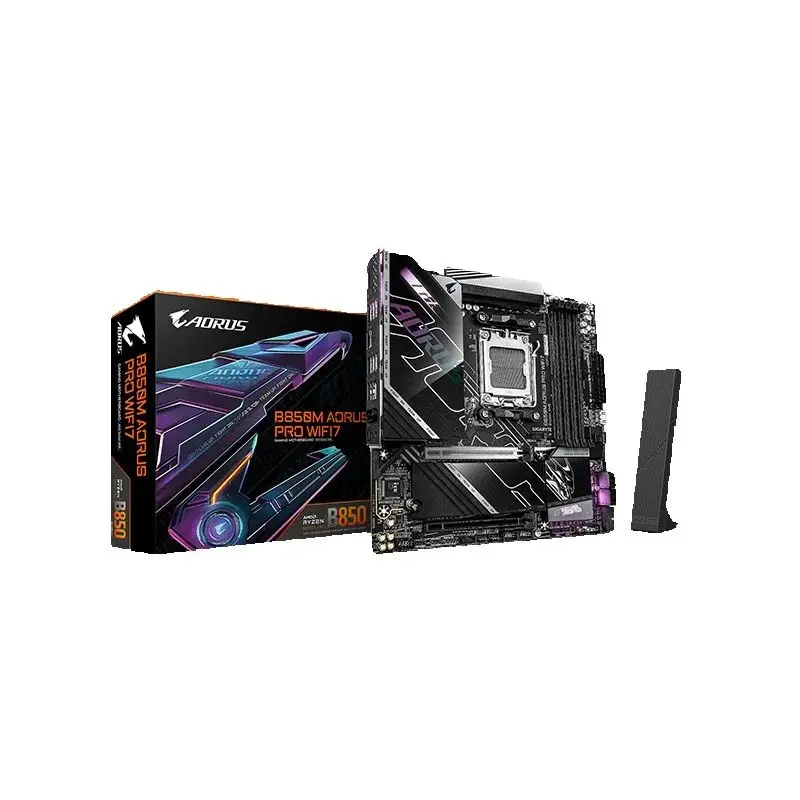 GIGABYTE B850M AORUS PRO WIFI7 Motherboard New Supports Ryzen 9000 12+2+2 power supplyMicro ATX AMD B850 Socket AM5