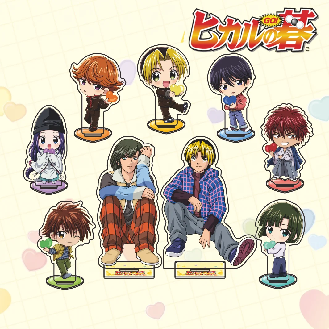 New Anime Hikaru no Go Hikaru Sai Akira Chibi Acrylic Stand Keychain Figure Plate Desk Decoration Ornament Gifts for Fans