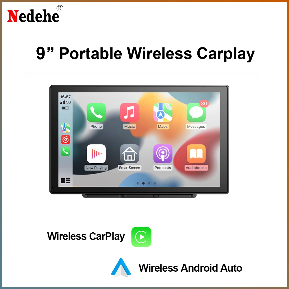 

9 inch Carplay Car Smart Screen Multimedia Video Player Wireless Carplay Android Auto Universal For VW Nissan Toyota Car Audio