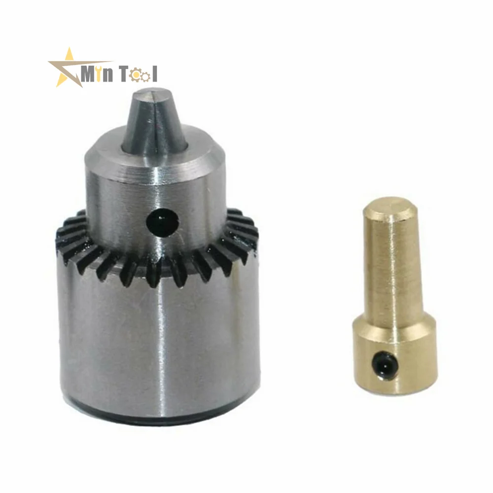 Imagem -05 - Micro Motor Drill Chuck com Chuck Key Faixa de Fixação 0.34 mm Taper 3.17 mm Ferramenta de Bronze do Eixo do Motor Elétrico Ferramenta de Mão