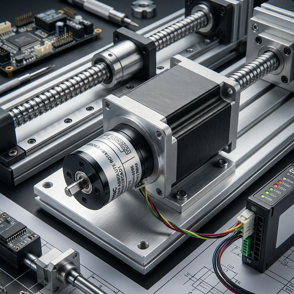 ES15S03R012BSAD1 12-bit 4096PPR Magnetic Single Turn TMR Encoder RS485 High Precision for Industrial Automation