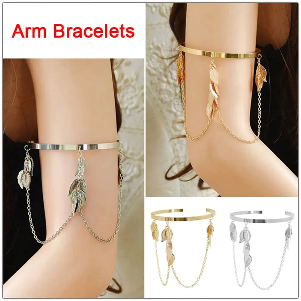 Chaîne de bras à pampilles en métal, réglable, à la mode, rétro, large ouverture, accessoires de bijoux, nouvelle collection