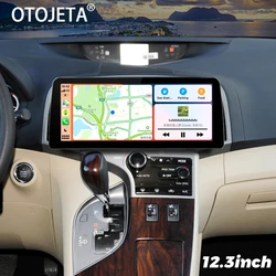 12.3inch Wide Screen Android 13 Car Video Player 2Din Radio Stereo For Toyota Venza 2008-2016 Multimedia Carplay Head Unit 128GB