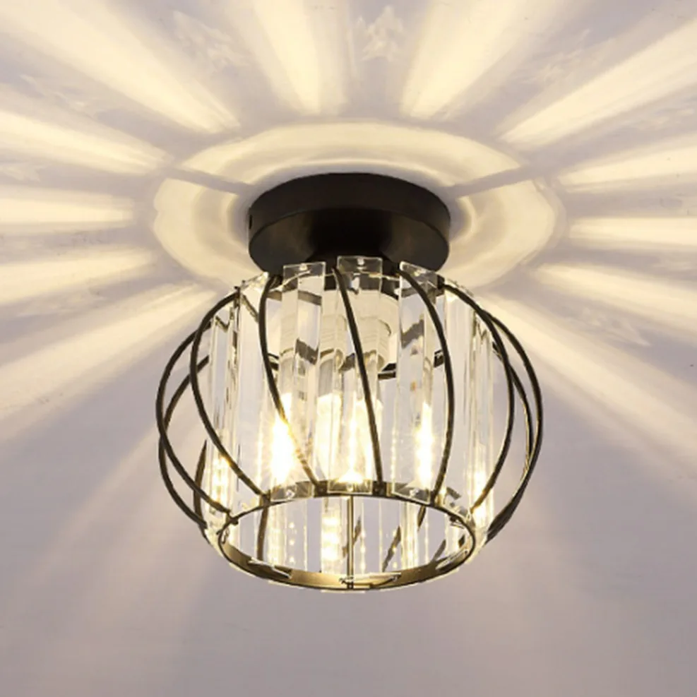 

Стеклянные потолочные светильники для коридора, балкона, потолочный абажур E27, украшение для люстры для столовой, новинка, дизайн