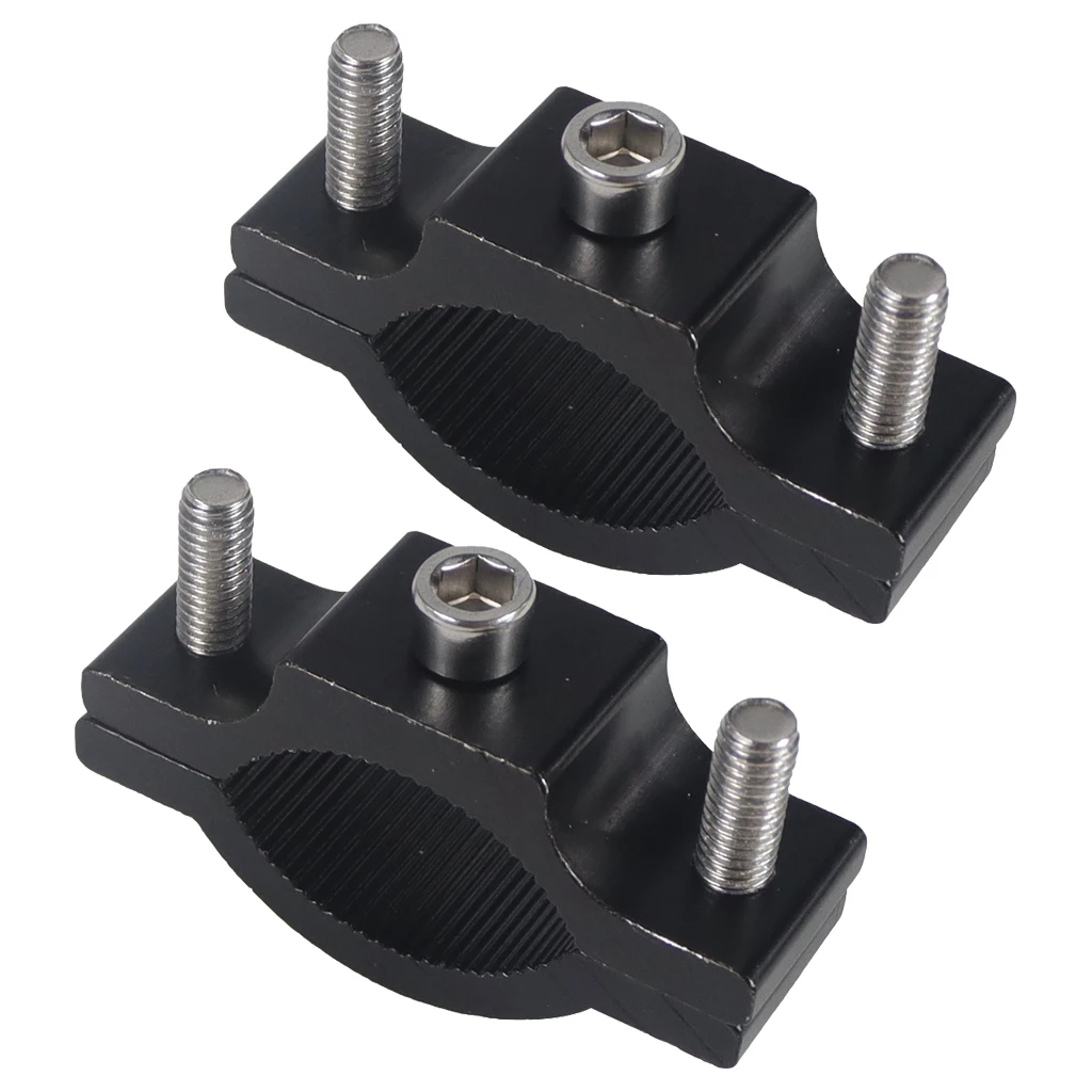 2pcs Bike Motorcycle Headlight Spotlight Mount  Handlebar Spotlight Fixed Clamp Bracket M5 M6 Front Light Action Camera Holder