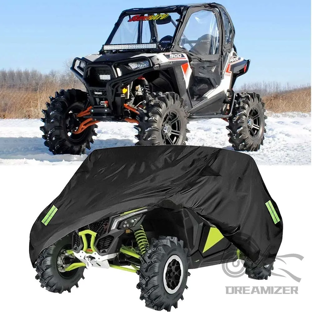UTV 2 Row Seats Utility Vehicle Storage Cover For Can-Am Maverick X3 Defender Max HD10 HD8 For Polaris RZR