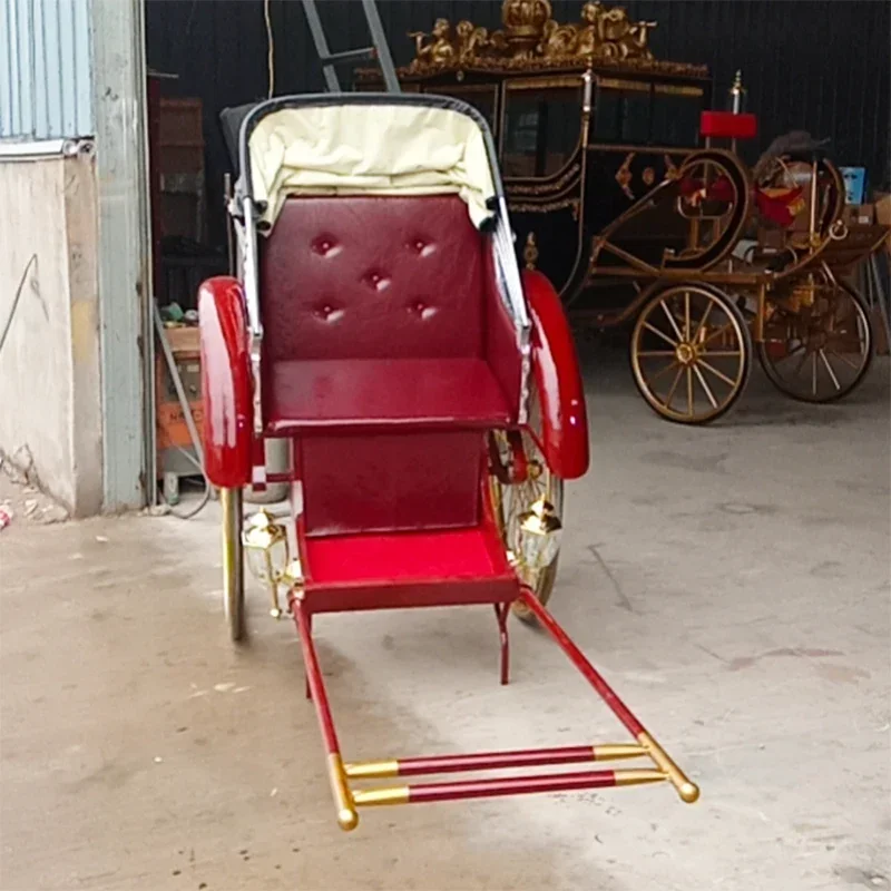 شنغهاي القديمة الرجعية الإنسان العربة نموذج تأجير الفيلم والتلفزيون الدعائم زخرفة يمكن سحب الناس العربة سيارة أجنبية من إعادة