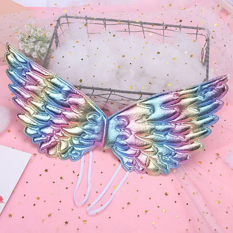 Cute Unicorn Headband Angel Wings Kids Gift Girls Rainbow Unicorn Birthday Party Decoration Cosplay Props Baby Hair Accessories