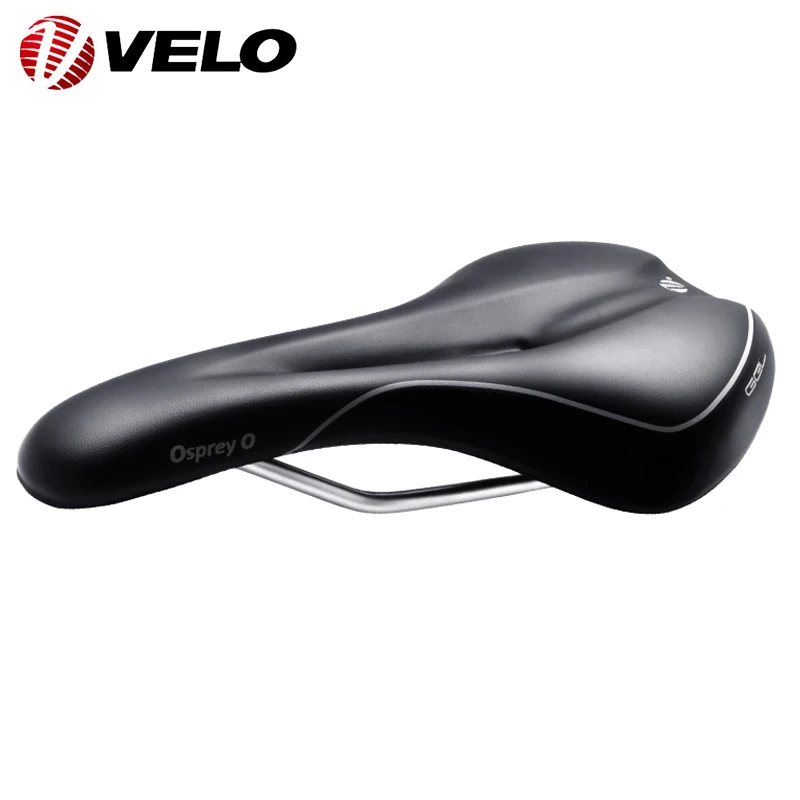 VELO VL-4283 Zone Cut Comfort Breathable PU Silica Gel Unisex Bicycle Saddle BMX Road MTB Mountain Bike Cushion Cycling Parts