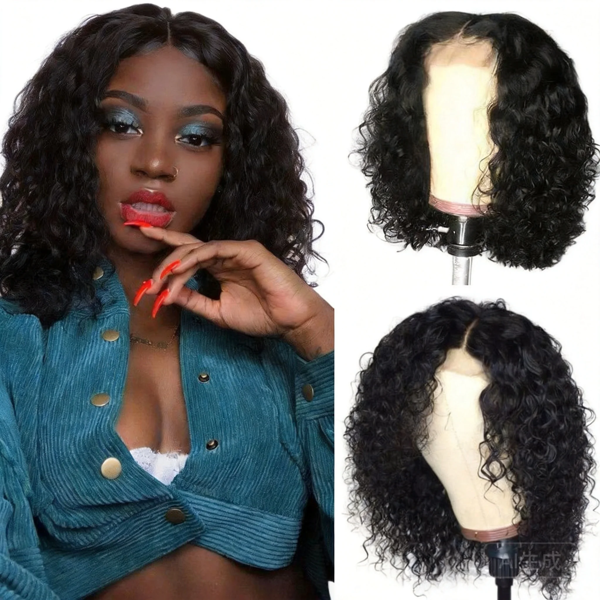 peluca-corta-rizada-con-encaje-frontal-para-mujeres-negras-peluca-sintetica-rizada-12-14-16-pulgadas-varios-colores-linea-de-cabello-natural-para-uso-diario-y-fiestas