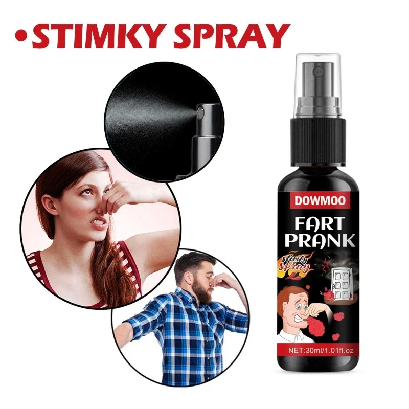 30ML Super Stinky Liquid Fart Gag Prank Joke Spray Can Stink Bomb Smelly Stinky Gas Spoof Zapach Pieprz Spray Tricks Zabawka dla psa