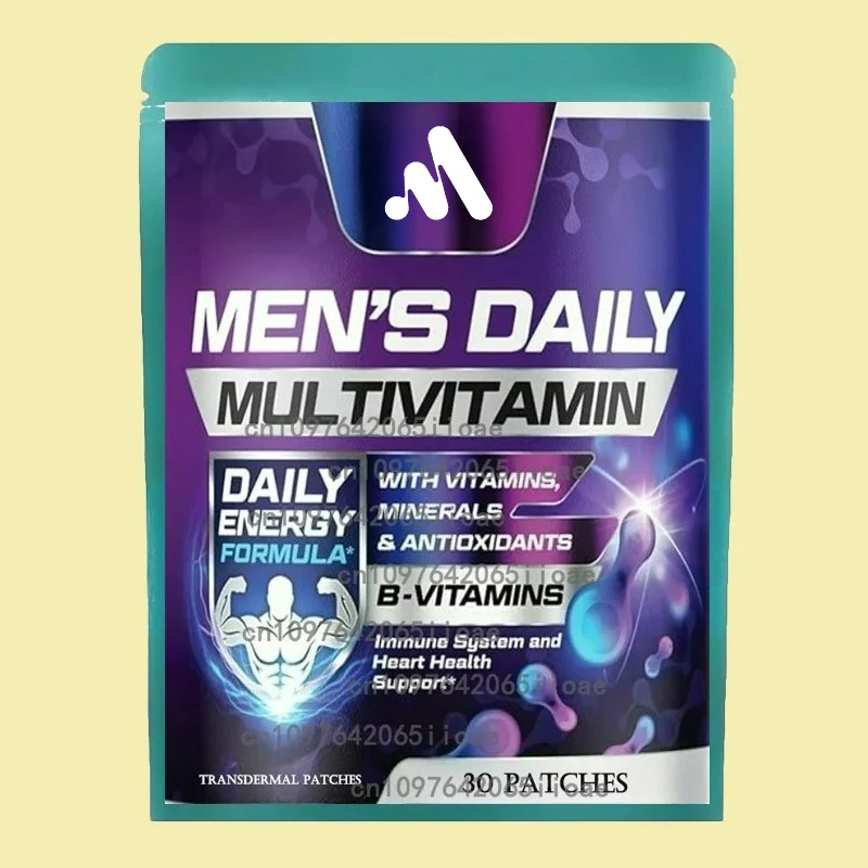 

30 пластырей Мужские мультивитамины, иммунитет здоровья и энергии, поддерживающие витамины, транпьютерные пластыри