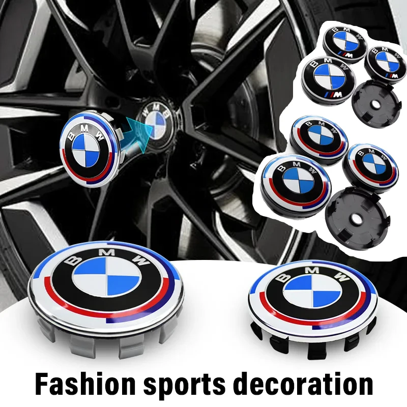 

4Pcs 68/56mm Wheel Center Cover Wheel Hub Center Integrated Cover For BMW 50TH X3 F20 F30 F40 F15 F25 F26 E83 E84 X1 F31 F49 E62