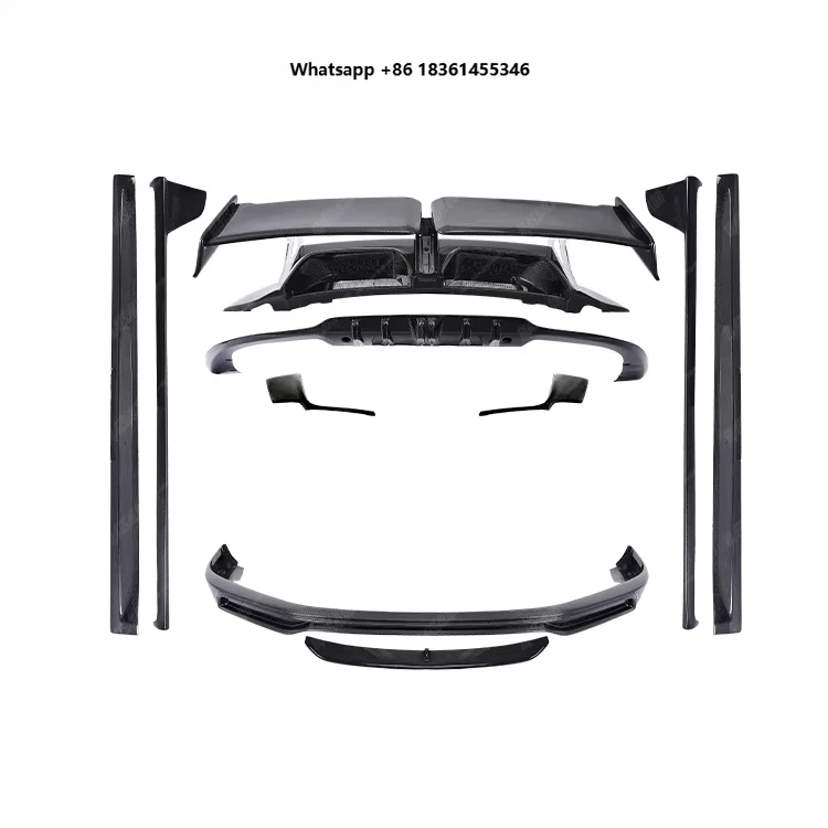 

For 911 991.2 Auto Car Parts Modification Front Lip Side Skirt Spo Factory Price T style Carbon Fiber Body kit
