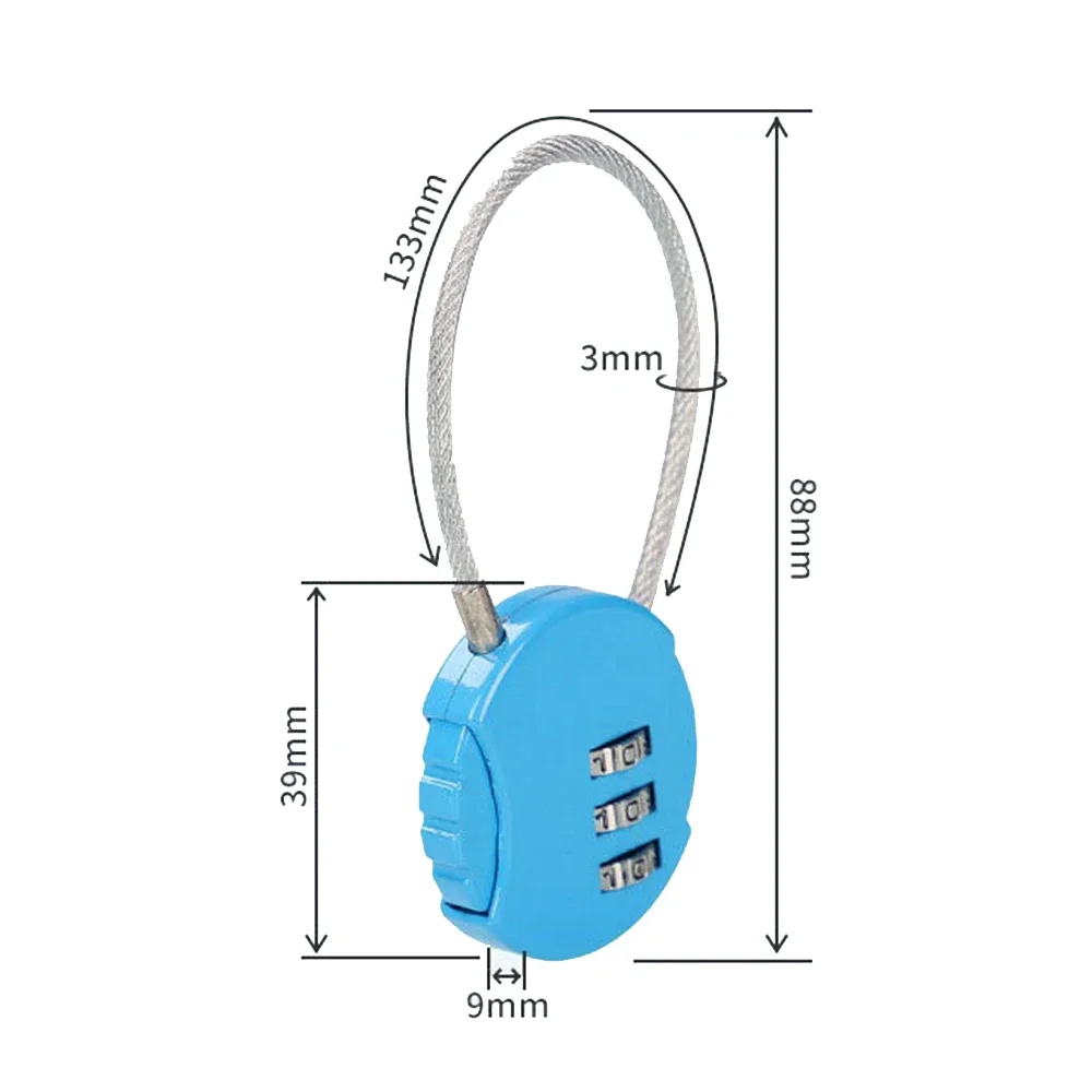 Digit Combination Lock, Luggage Locks Suitcase Locks With Code Safe Cipher Lock For Gym Locker Travel Backpacks Drawer